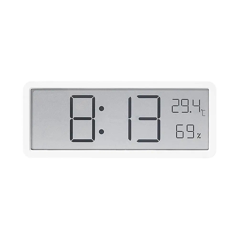 Velaro Modern Digital Wall Clock with LED Temperature Display