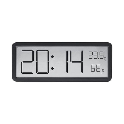 Velaro Modern Digital Wall Clock with LED Temperature Display