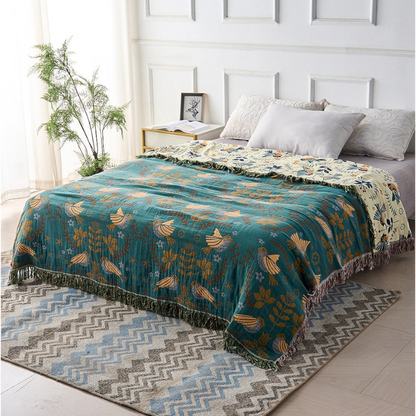 MiraLoom Boho Throw Blanket – Lightweight Decorative Style for Cozy Home Comfort