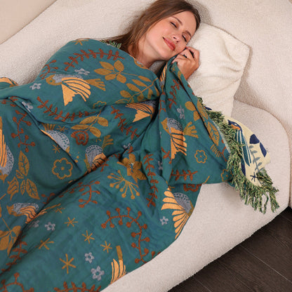 MiraLoom Boho Throw Blanket – Lightweight Decorative Style for Cozy Home Comfort