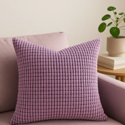 Kalisse Large Brown Cushion Cover – Textured Polyester for Stylish Home Decor