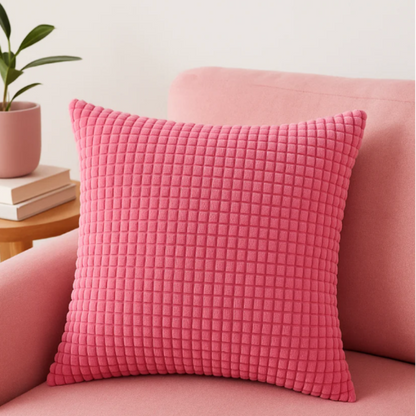 Kalisse Large Brown Cushion Cover – Textured Polyester for Stylish Home Decor