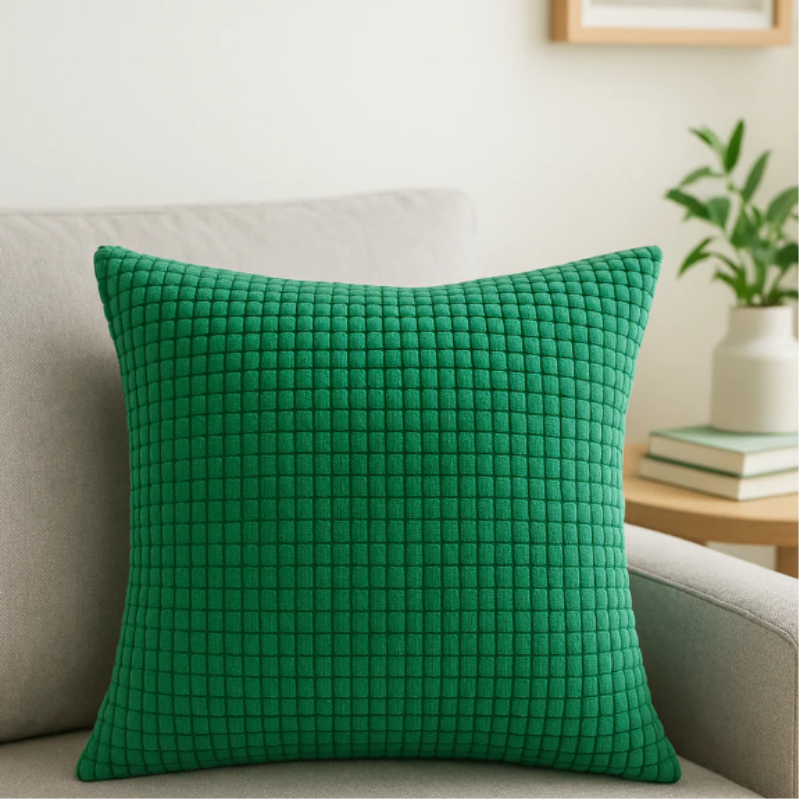 Kalisse Large Brown Cushion Cover – Textured Polyester for Stylish Home Decor