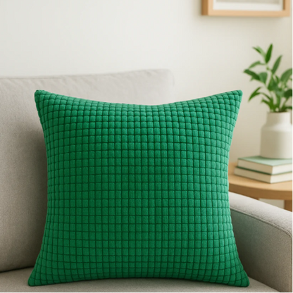 Kalisse Large Brown Cushion Cover – Textured Polyester for Stylish Home Decor