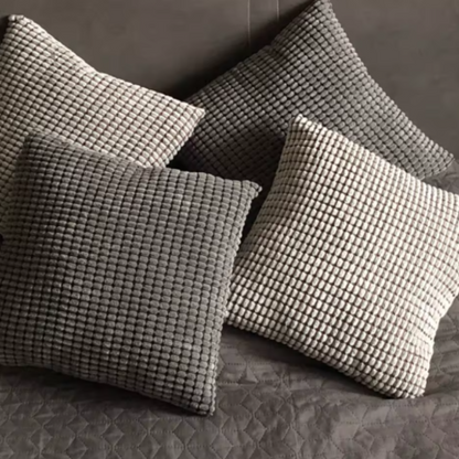 Kalisse Large Brown Cushion Cover – Textured Polyester for Stylish Home Decor