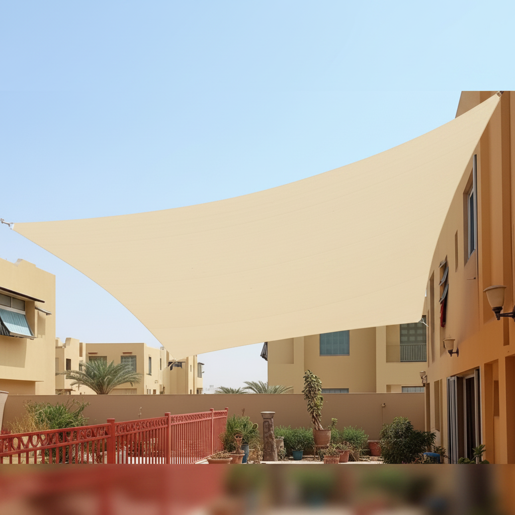 Teron Rectangle Outdoor Waterproof Shade Sail – Durable UV Protection for Patios and Gardens