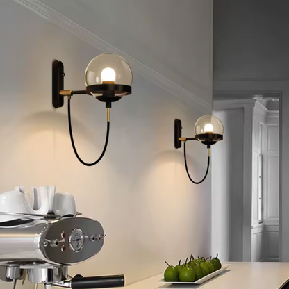 Velo Modern LED Wall Light – Elegant Glass Sconce for Stylish Home Ambiance