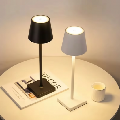 Capri Modern Aluminum Lamp – Cordless Design for Cozy Ambient Lighting