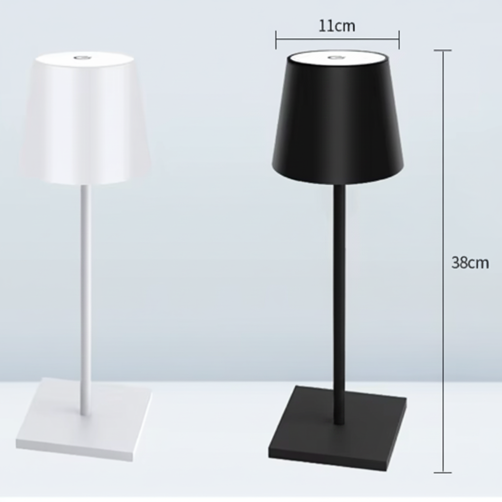 Capri Modern Aluminum Lamp – Cordless Design for Cozy Ambient Lighting