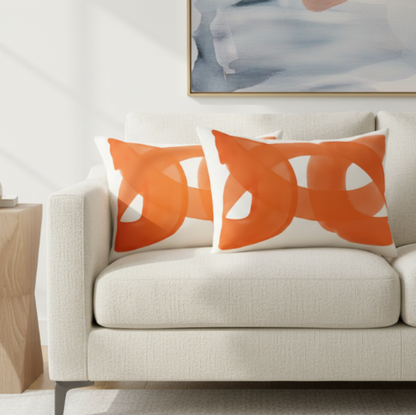 Cirella Geometric Decorative Pillowcase (Set of 2) – Stylish Support for Modern Interiors
