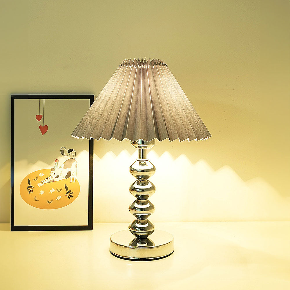 Minimalist Nightstand Lamp with Adjustable Three-Color Brightness Settings