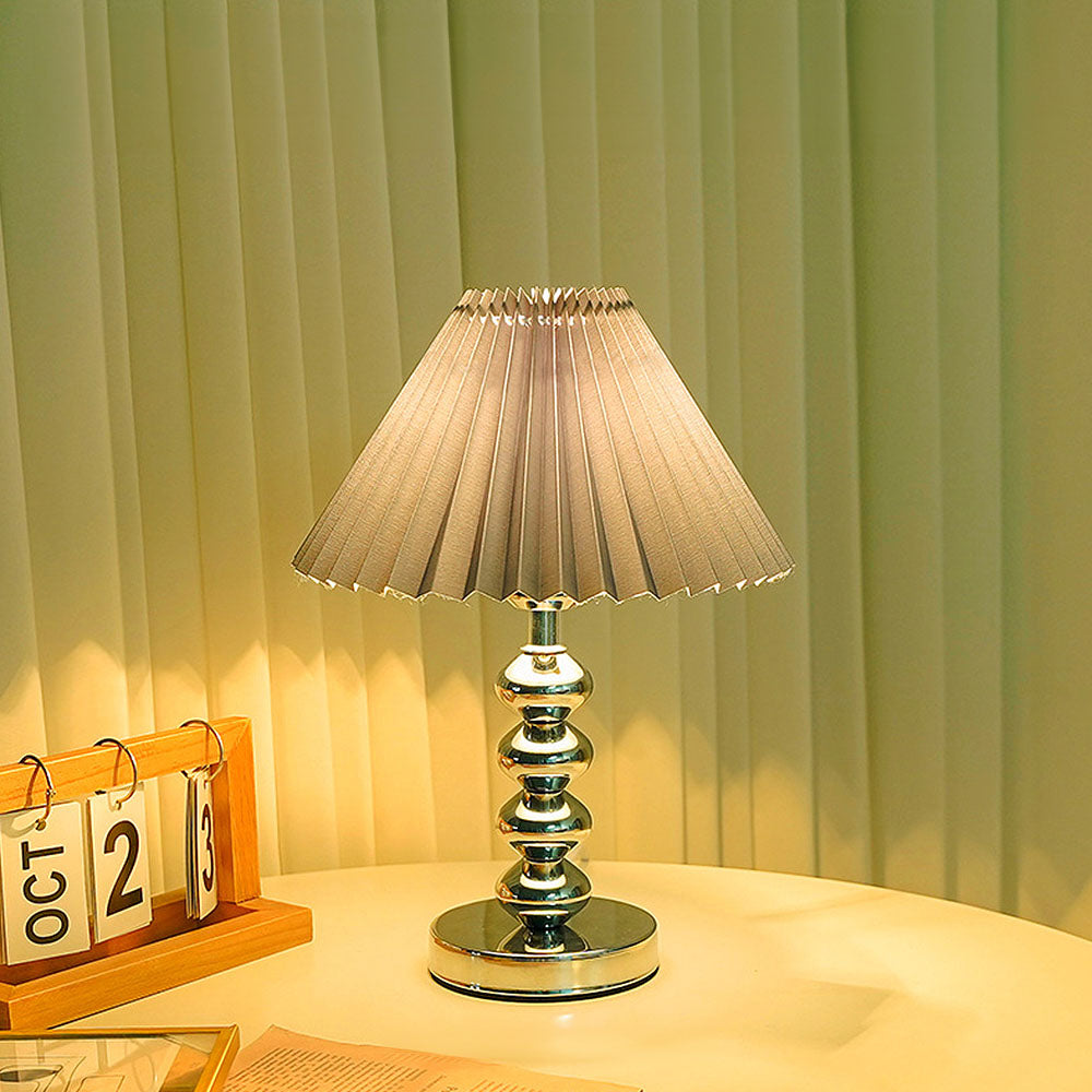 Minimalist Nightstand Lamp with Adjustable Three-Color Brightness Settings