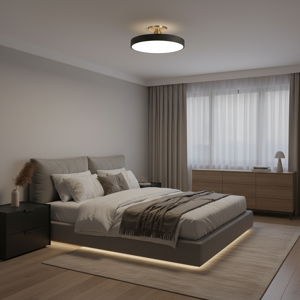 Volon Scandinavian LED Ceiling Light – Modern Flush Mount Design for Efficient Illumination