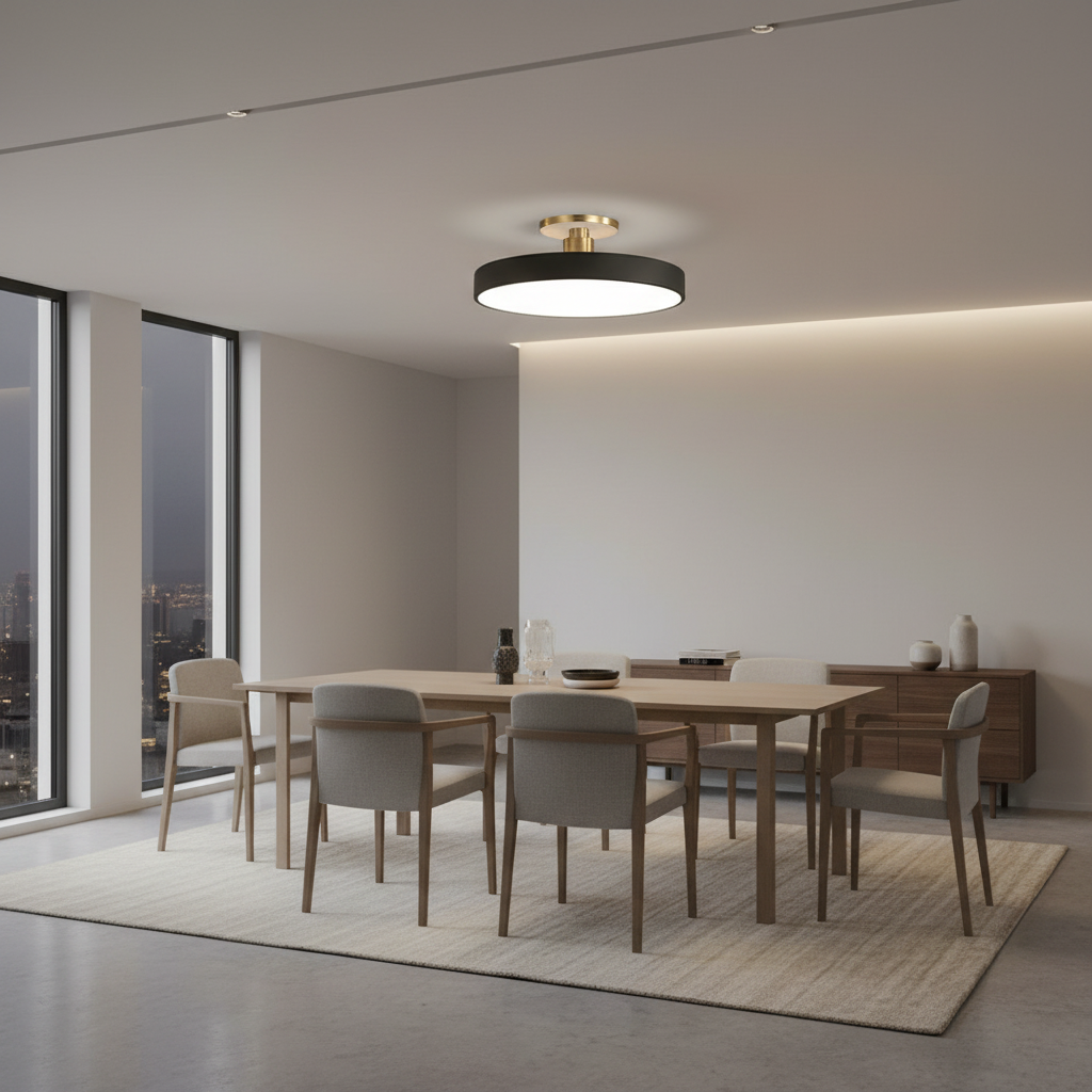 Volon Scandinavian LED Ceiling Light – Modern Flush Mount Design for Efficient Illumination