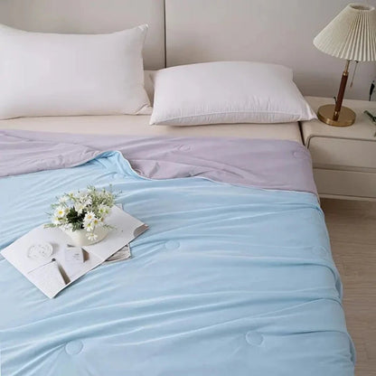 AuraPastel Summer Cooling Blanket – Lightweight Breathable Comfort for Hot Nights