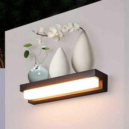 Nexora ArcLine Solar LED Wall Light for Modern Outdoor Gardens