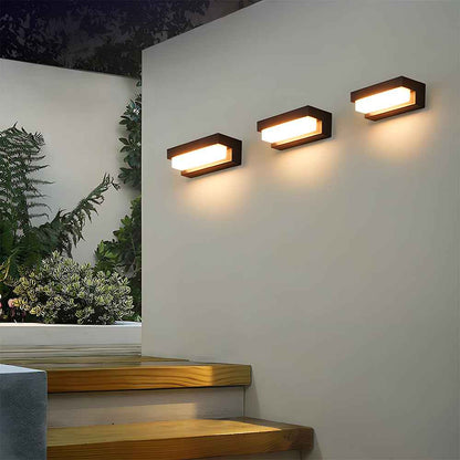 Nexora ArcLine Solar LED Wall Light for Modern Outdoor Gardens