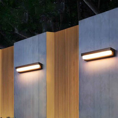 Nexora ArcLine Solar LED Wall Light for Modern Outdoor Gardens