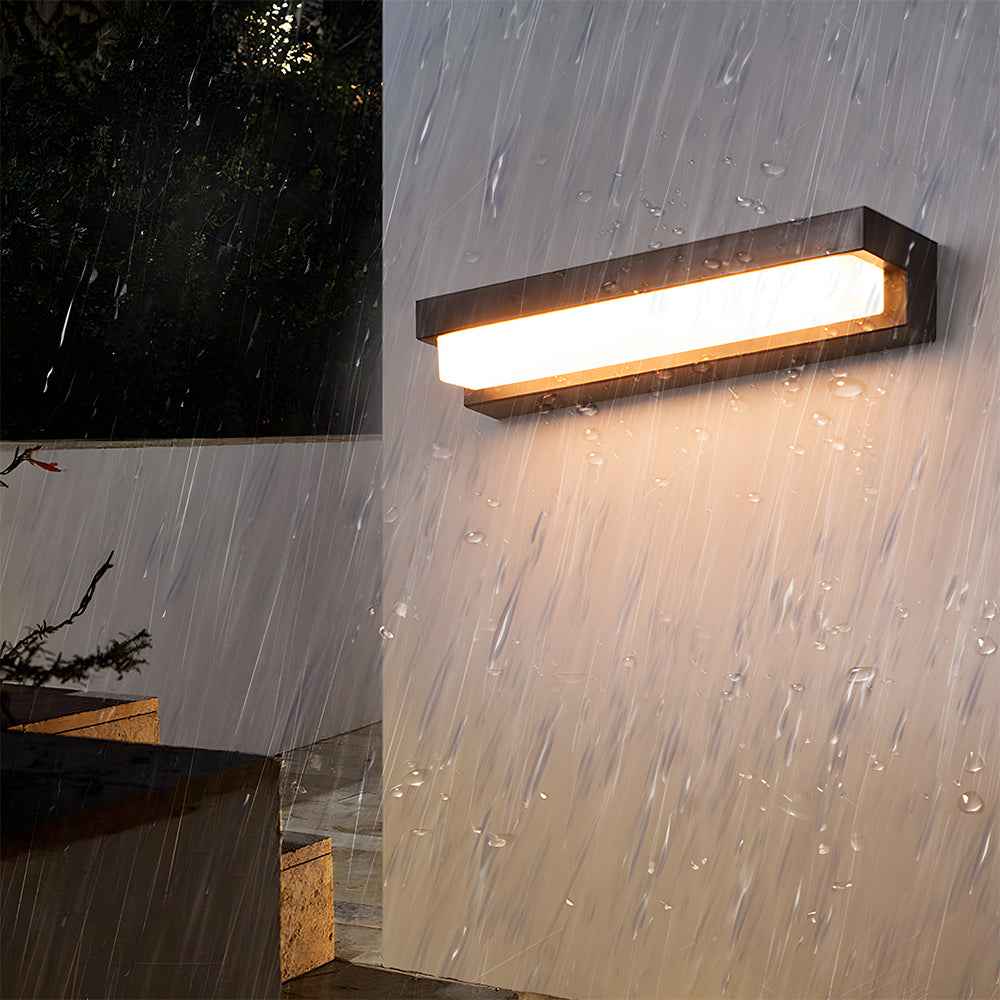 Nexora ArcLine Solar LED Wall Light for Modern Outdoor Gardens