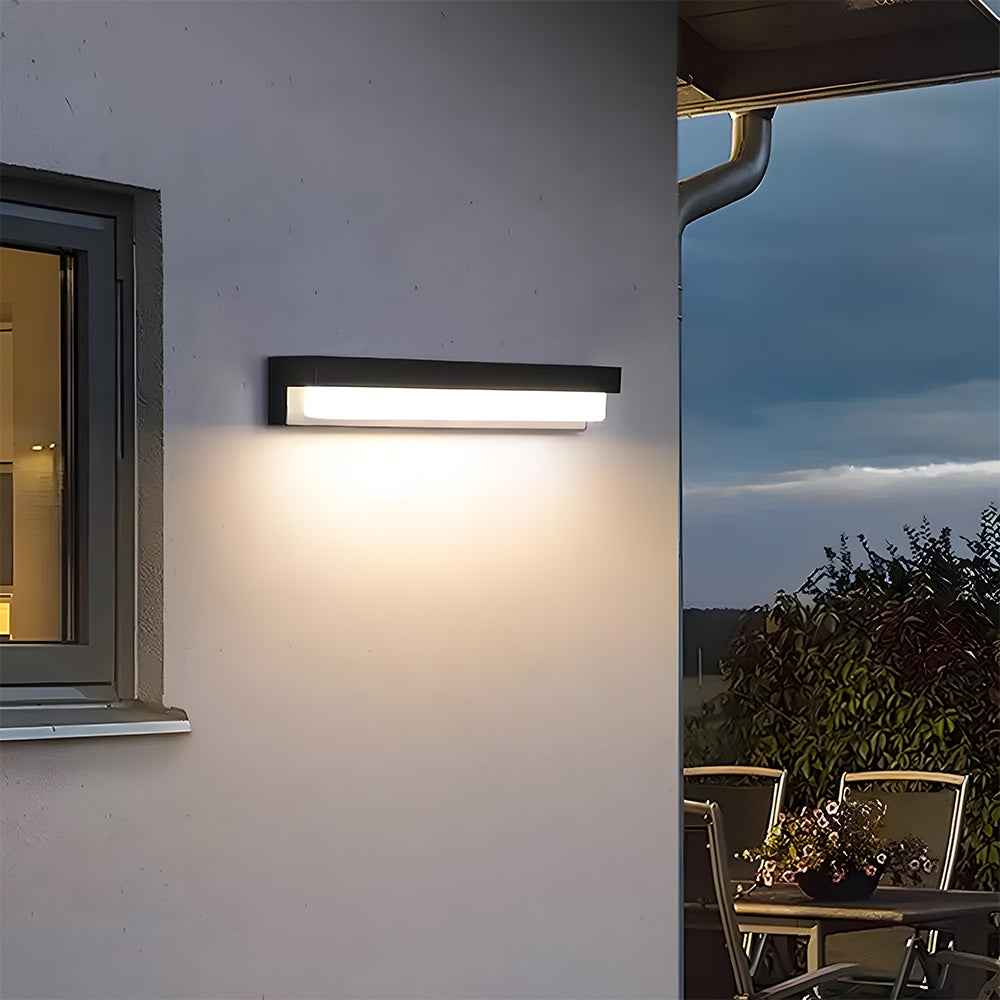 Nexora ArcLine Solar LED Wall Light for Modern Outdoor Gardens
