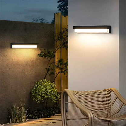 Nexora ArcLine Solar LED Wall Light for Modern Outdoor Gardens