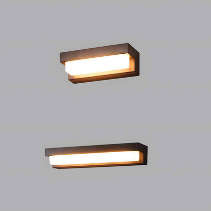 Nexora ArcLine Solar LED Wall Light for Modern Outdoor Gardens
