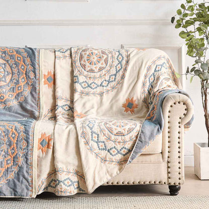 Elira Lightweight Knitted Throw Blanket – Cozy Decorative Boho Home Accent