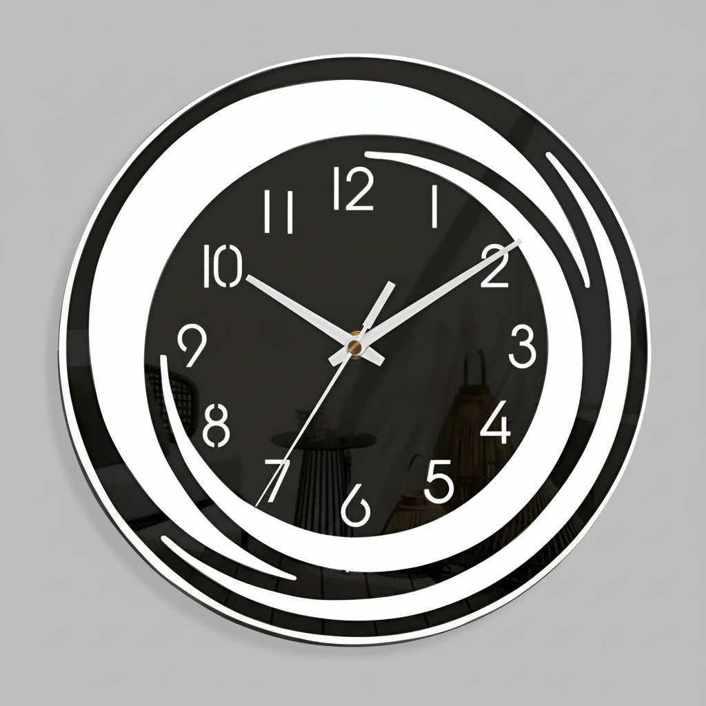 Veloura Modern Wall Clock – Silent Minimalist Design for Contemporary Living Spaces