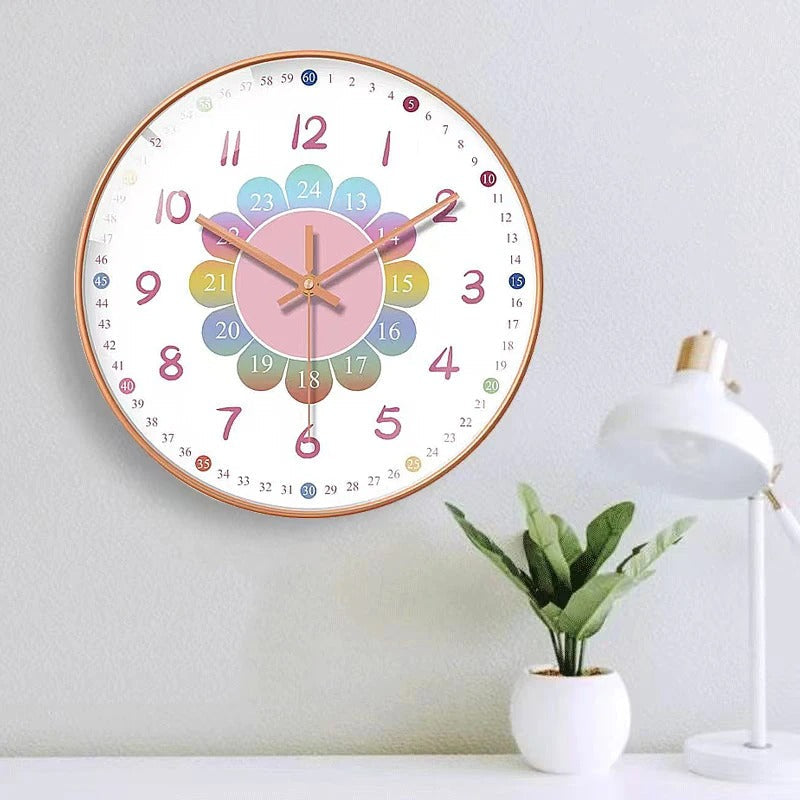 Arvello Learning Clock – Educational Colourful Time Teaching Tool for Kids Rooms
