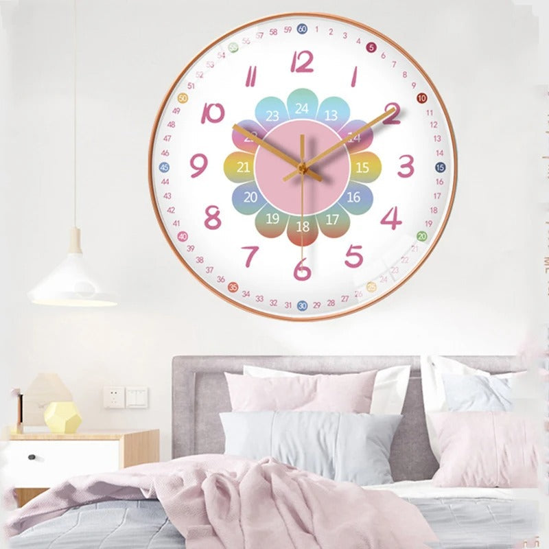 Arvello Learning Clock – Educational Colourful Time Teaching Tool for Kids Rooms