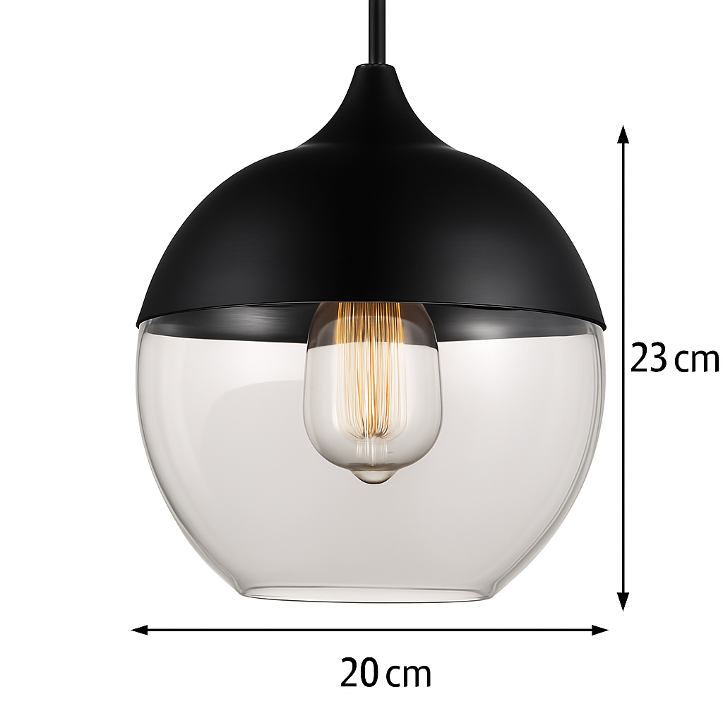 Elyvian Modern Glass Pendant Light – Elegant Kitchen and Dining Fixture