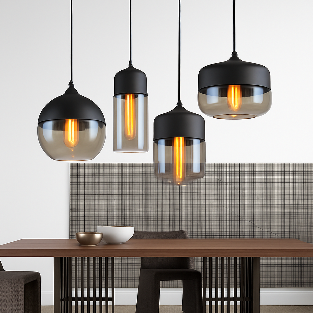 Elyvian Modern Glass Pendant Light – Elegant Kitchen and Dining Fixture