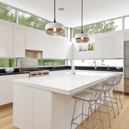 Elyvian Modern Glass Pendant Light – Elegant Kitchen and Dining Fixture