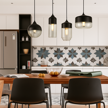 Elyvian Modern Glass Pendant Light – Elegant Kitchen and Dining Fixture