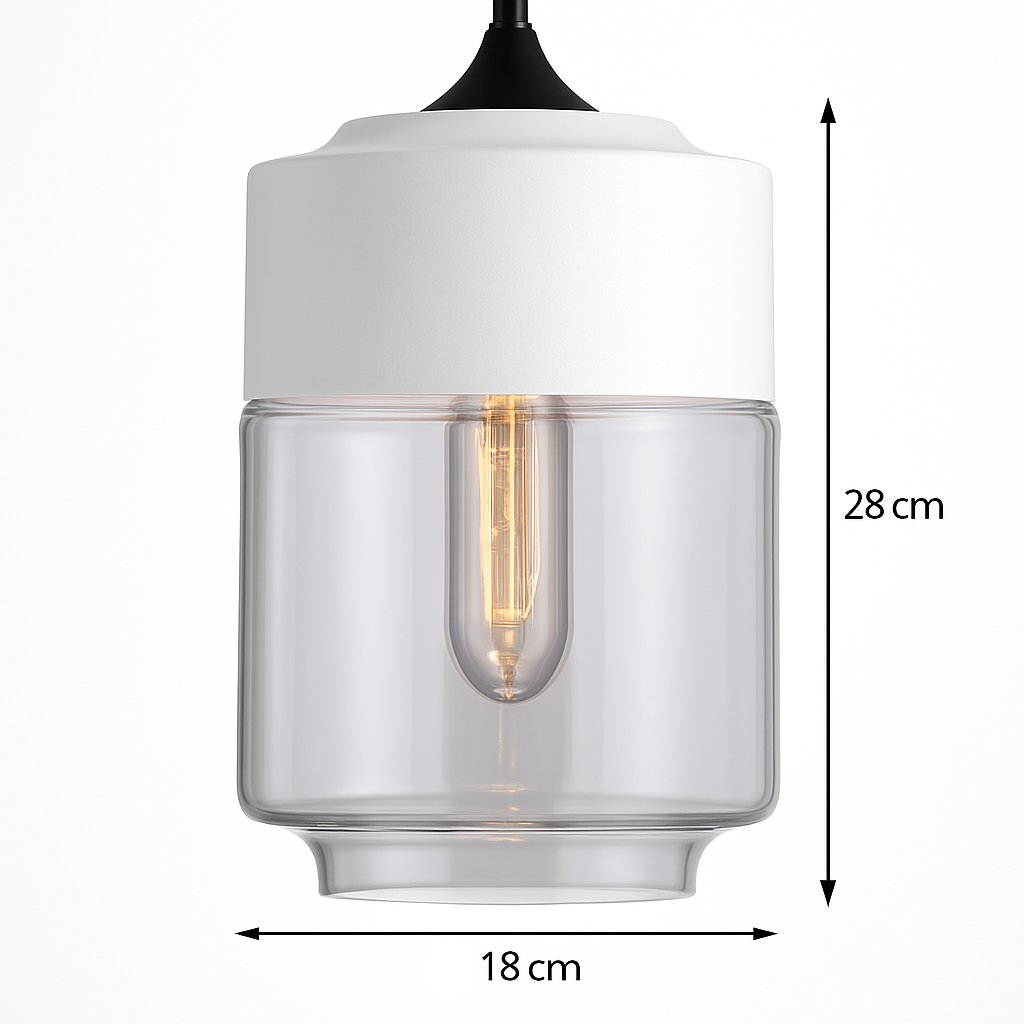 Elyvian Modern Glass Pendant Light – Elegant Kitchen and Dining Fixture