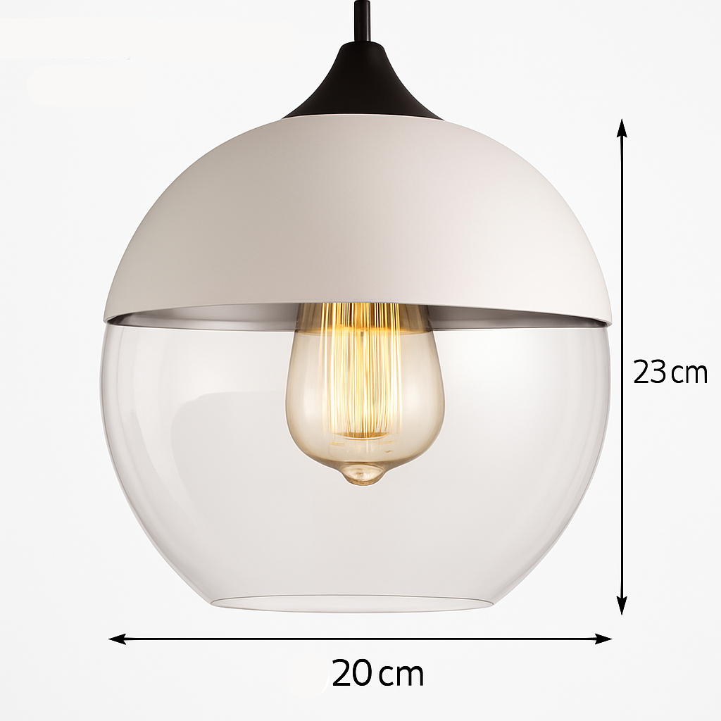 Elyvian Modern Glass Pendant Light – Elegant Kitchen and Dining Fixture
