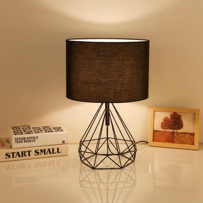Savora Modern Geometric Table Lamp – Stylish Design for Bedside or Desk