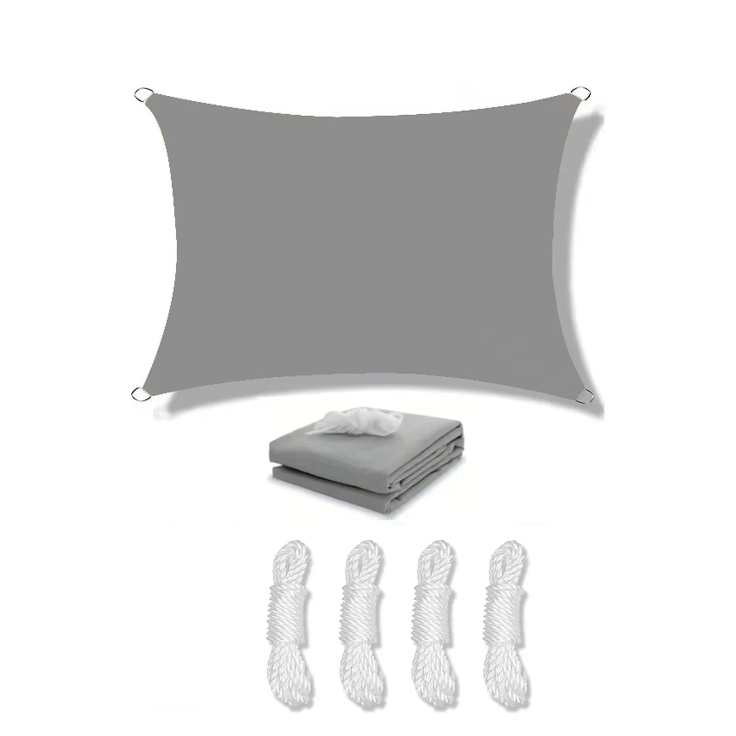 Teron Rectangle Outdoor Waterproof Shade Sail – Durable UV Protection for Patios and Gardens
