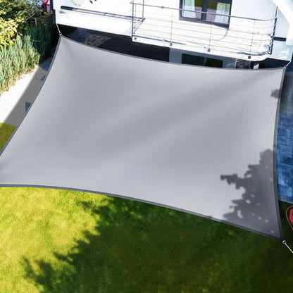 Teron Rectangle Outdoor Waterproof Shade Sail – Durable UV Protection for Patios and Gardens