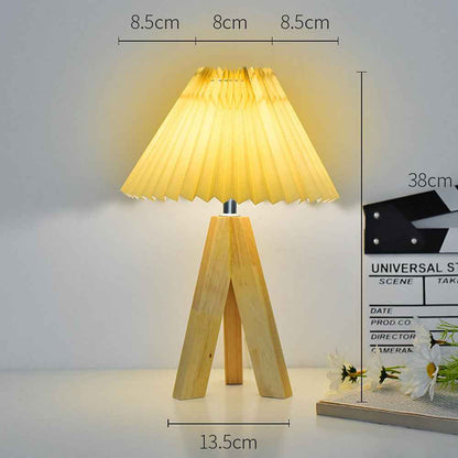 Mushroom Pleat Table Lamp with LED for Cosy Interiors