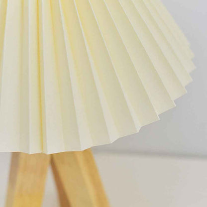 Mushroom Pleat Table Lamp with LED for Cosy Interiors