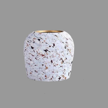Terrazzo Style Ceramic Vase - Modern Flower Vase Decor