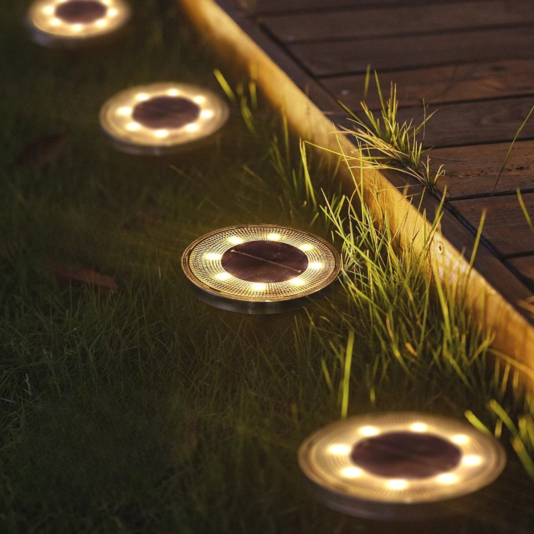 Emberlight Outdoor Solar Garden Lights for Pathway and Patio Ambiance