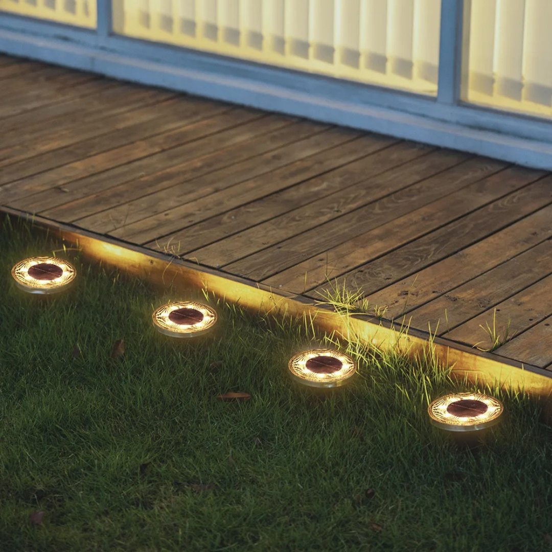 Emberlight Outdoor Solar Garden Lights for Pathway and Patio Ambiance
