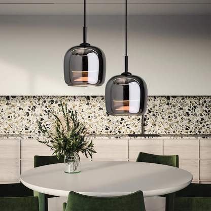 Nivara Black Pendant Light – Sleek Minimalist Design for Focused Kitchen Lighting