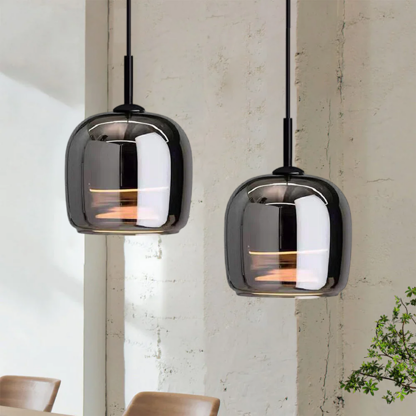 Nivara Black Pendant Light – Sleek Minimalist Design for Focused Kitchen Lighting