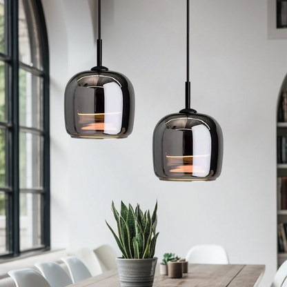 Nivara Black Pendant Light – Sleek Minimalist Design for Focused Kitchen Lighting
