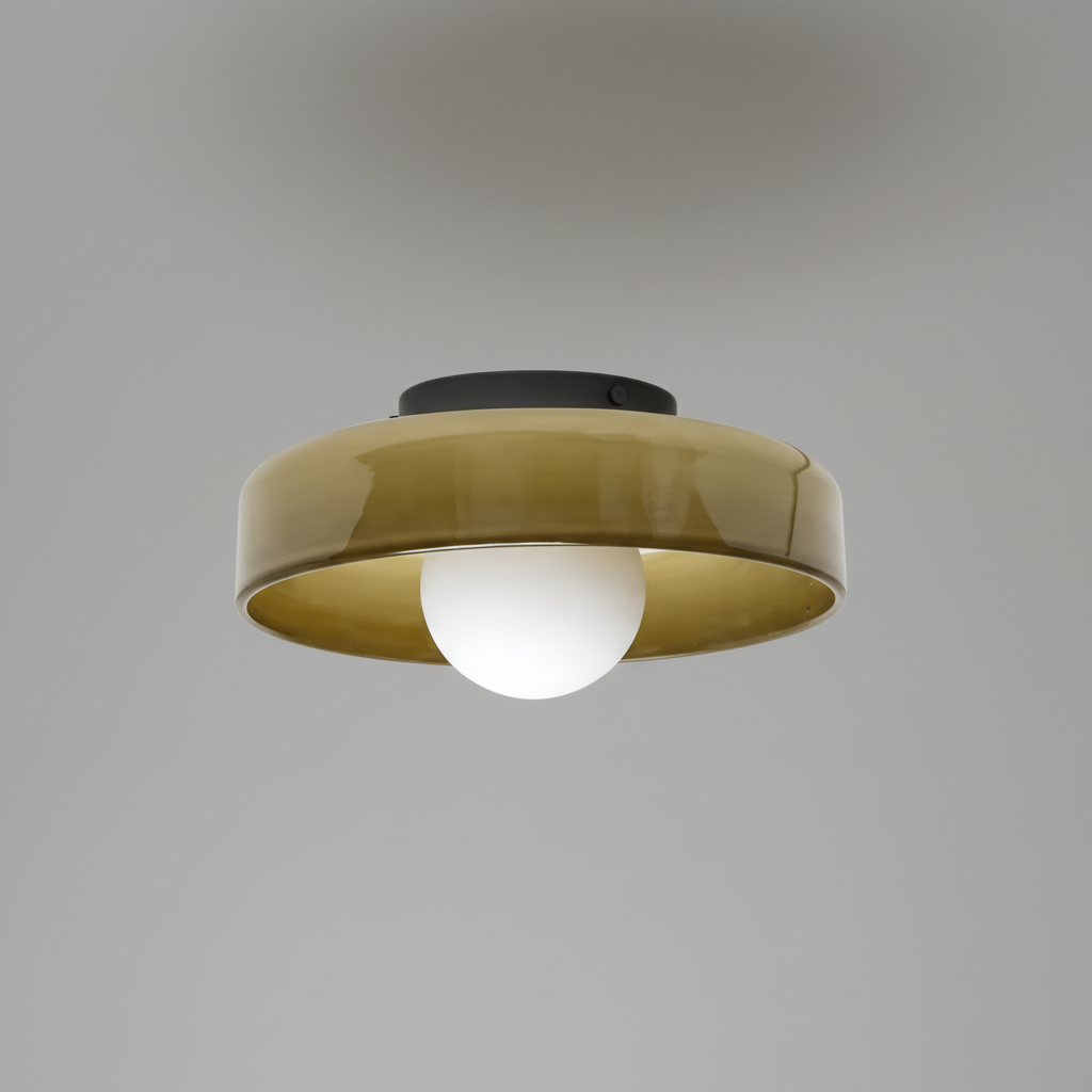 Horizon Glass LED Ceiling Light with Dimmable Room Lighting