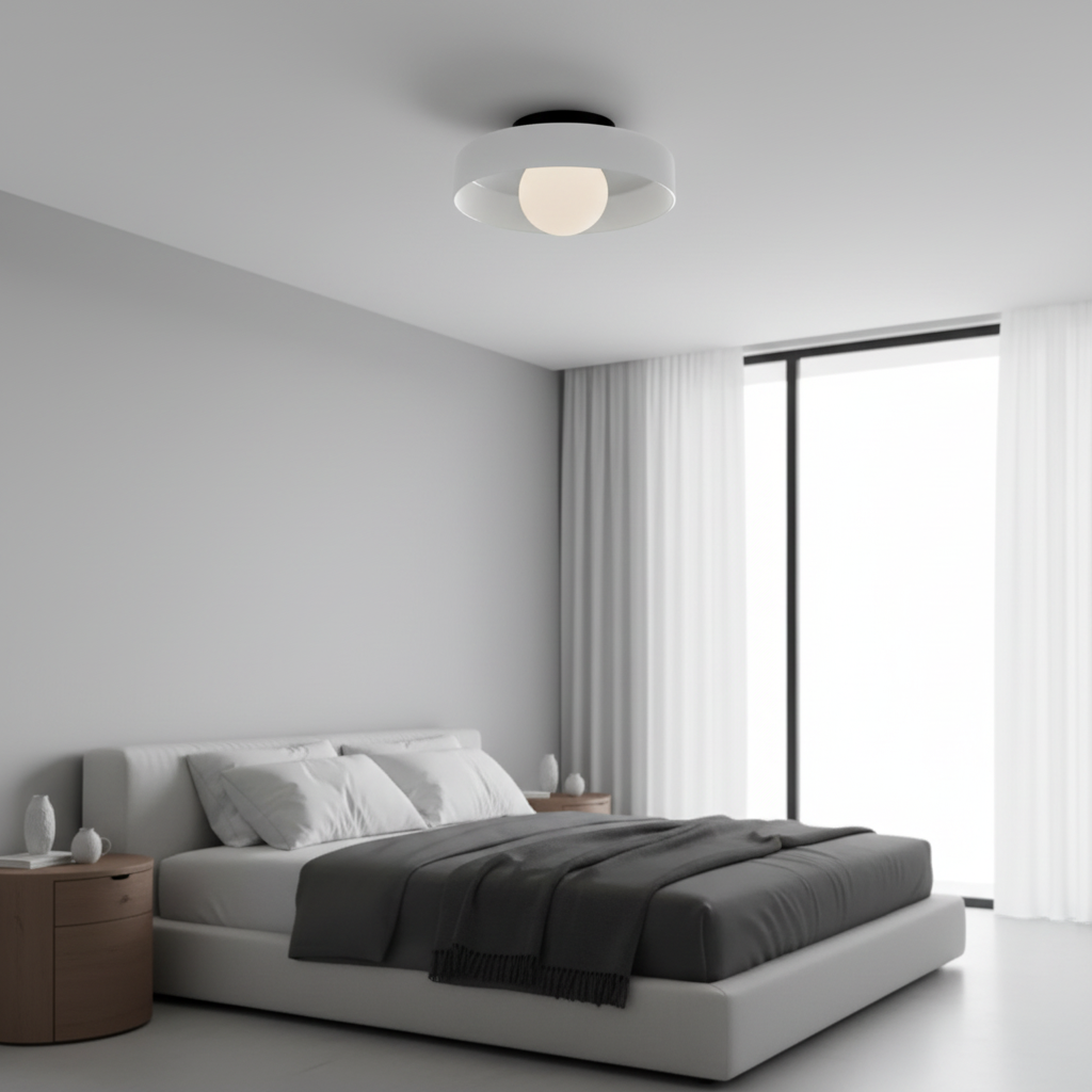 Horizon Glass LED Ceiling Light with Dimmable Room Lighting