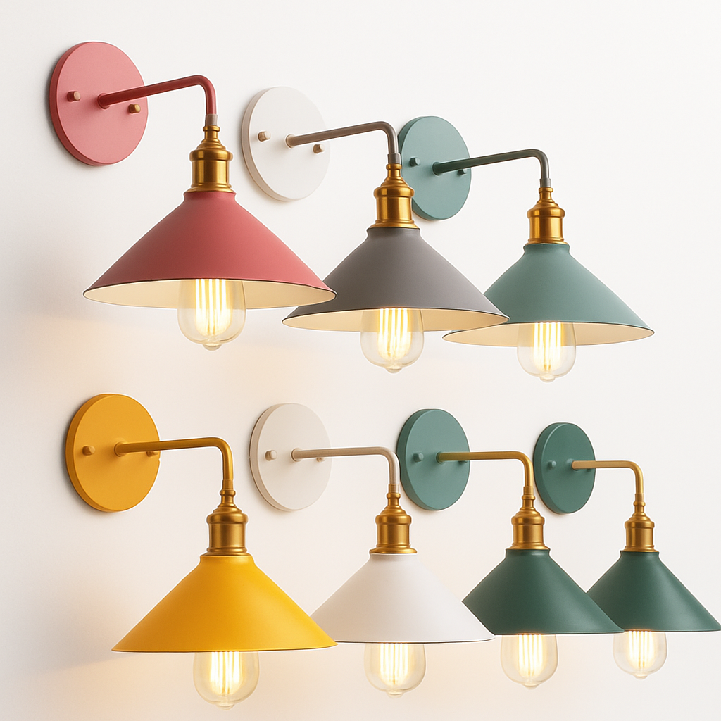 Vivis Bathroom Wall Lights – Durable Iron Sconces with Custom Colors